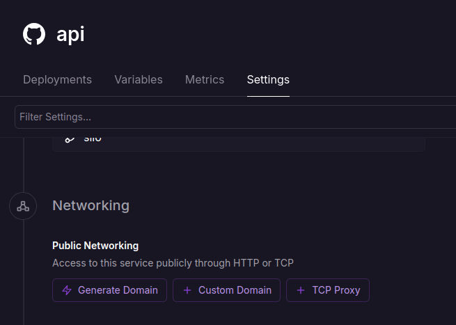 Setup API URL